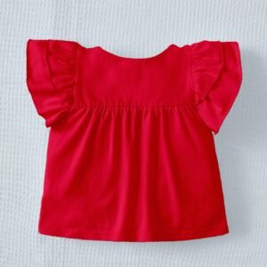 T-shirt manches volantées princesse