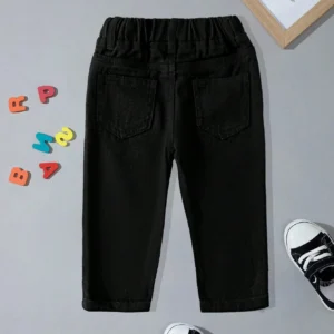 Pantalon jean noir ample
