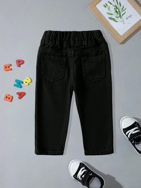 Pantalon jean noir ample – Image 2