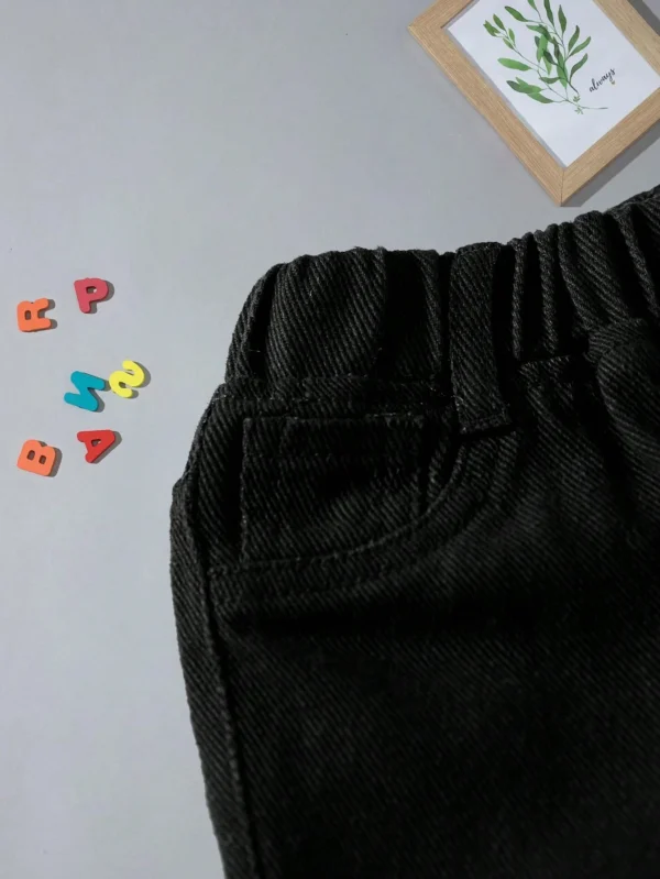 Pantalon jean noir ample – Image 6