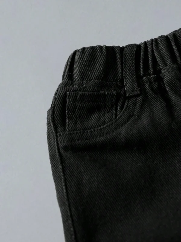 Pantalon jean noir ample – Image 7