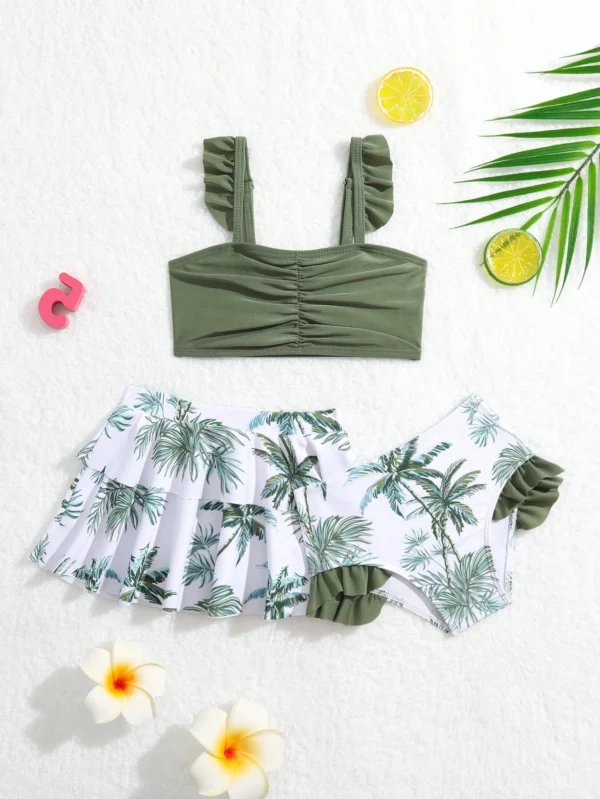 Maillot bain cocotier volants