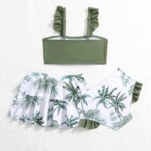 Maillot bain cocotier volants