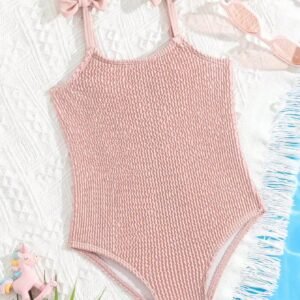 Maillot bain rayures nœud