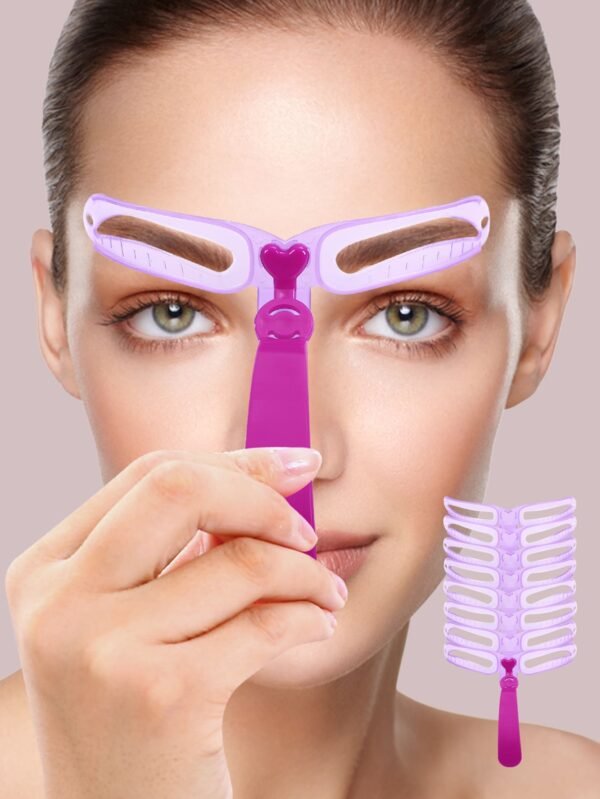 8 pcs pochoirs sourcils réutilisables
