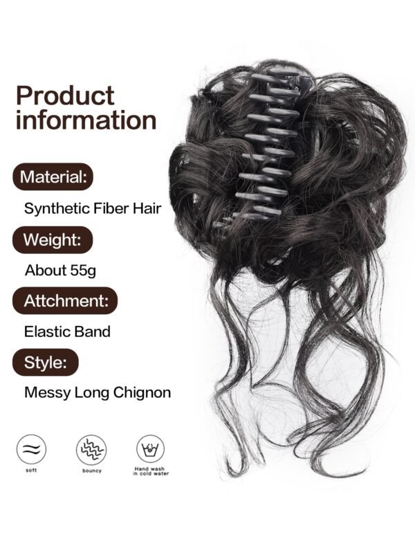 Queue cheval chignon désordonné – Image 2