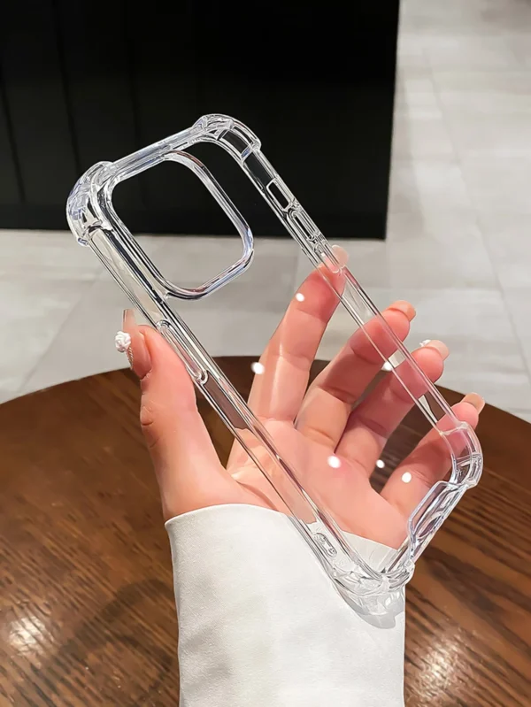 Coque transparente anti-chute luxe