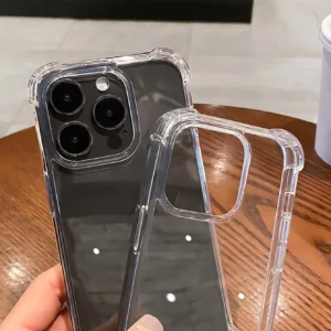 Coque transparente anti-chute luxe