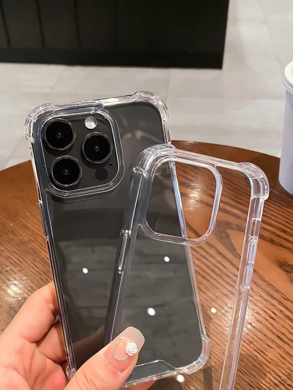 Coque transparente anti-chute luxe – Image 2
