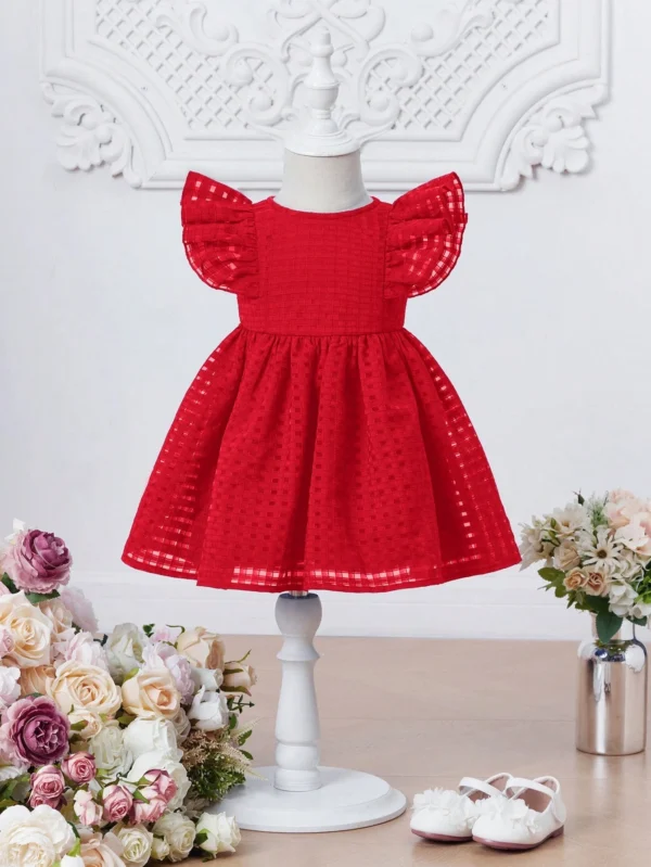 Robe volants dos Noël bébé