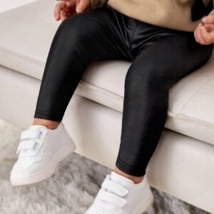 Legging uni doublé thermique
