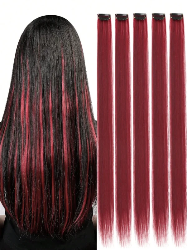 5 pcs extensions rouges – Image 9