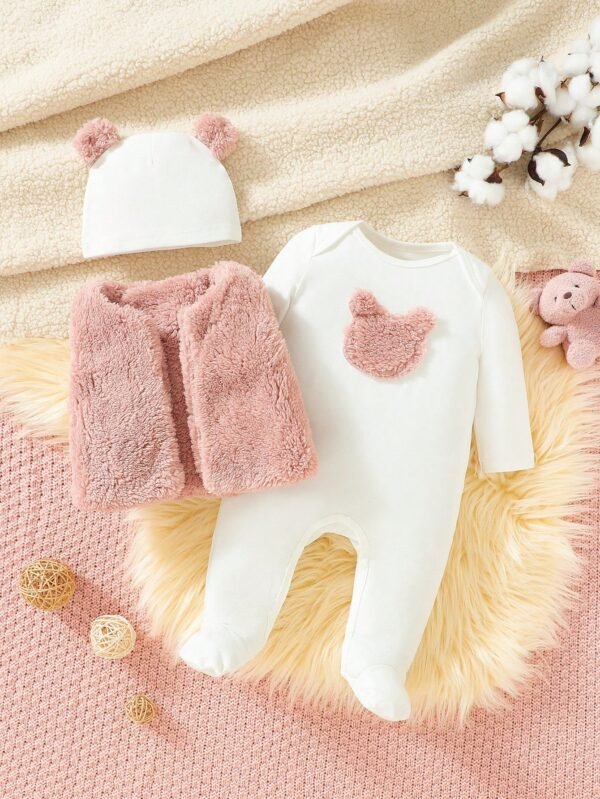 3 pcs veste ourson maison