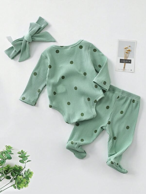 3 pcs pyjama pois bandeau – Image 2