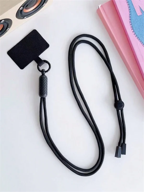 Dragonne noire élastique téléphone