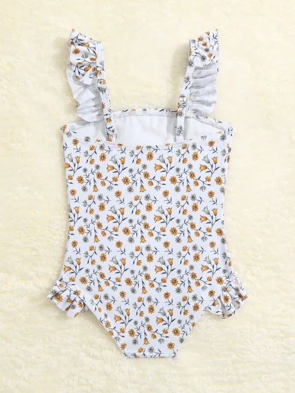 Maillot bain fleuri volants – Image 2
