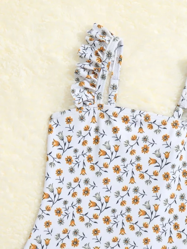 Maillot bain fleuri volants – Image 4
