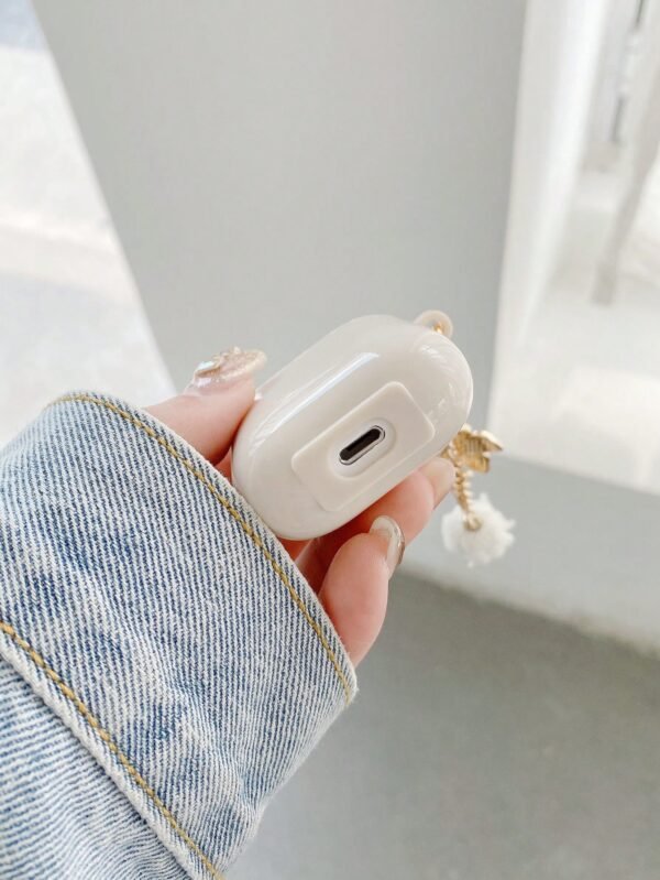 Coque fleurs blanches AirPods – Image 5