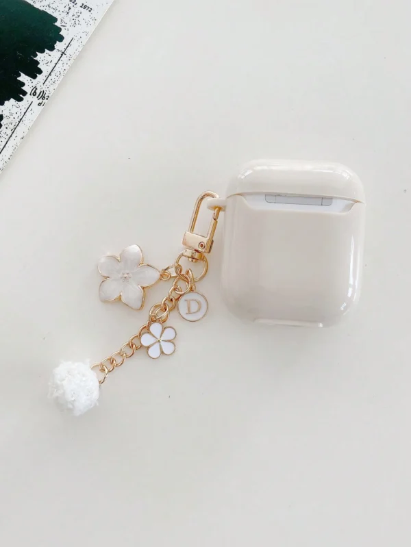 Coque fleurs blanches AirPods – Image 3