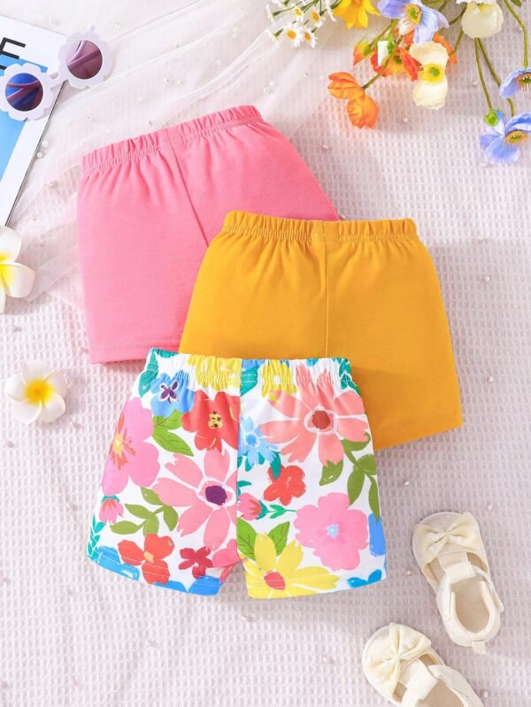 3 pcs shorts dopamine fleuris – Image 2