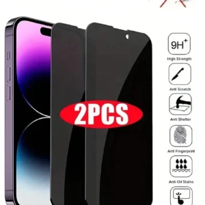 2 pcs verre privé iPhone