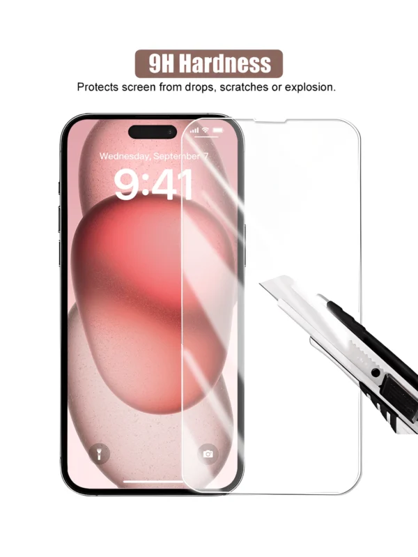3 pcs verre iPhone 13 – Image 5