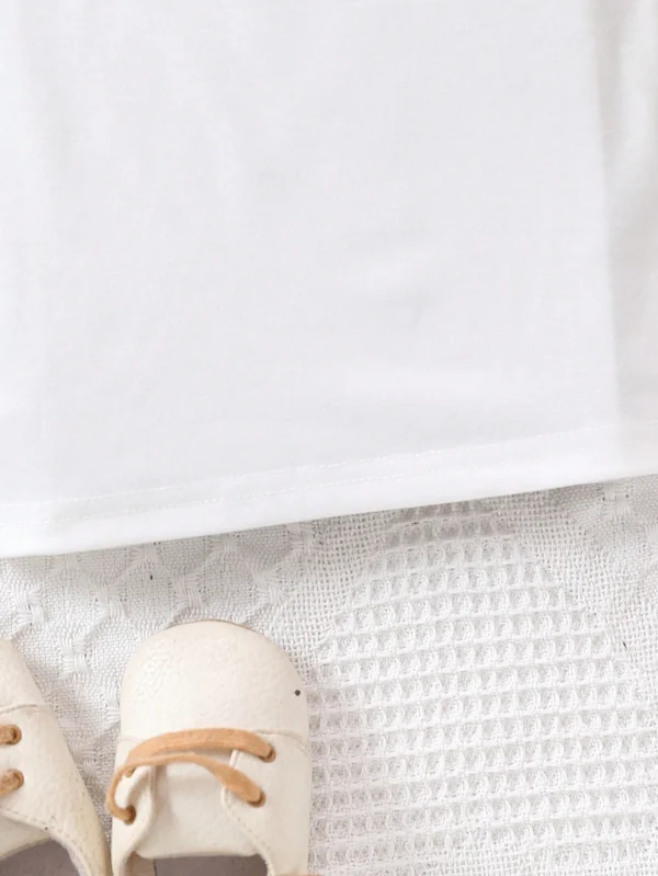 T-shirt col rond unicolore bébé – Image 6