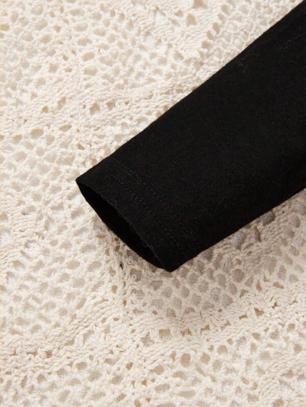 Legging cœur/léopard noir coton – Image 5
