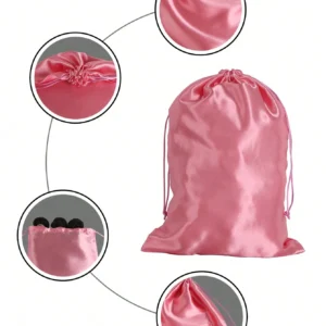 4 pcs sacs perruque satin