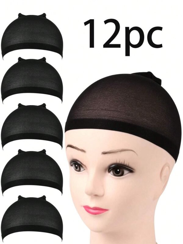 12 pcs bonnets perruque collants