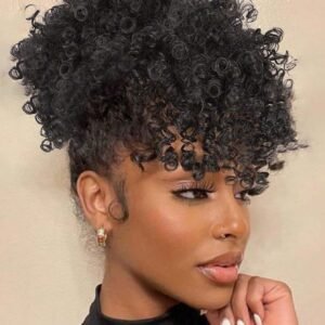 Queue cheval afro bouffante