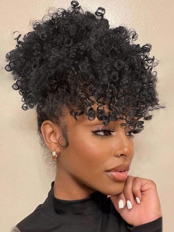 Queue cheval afro bouffante
