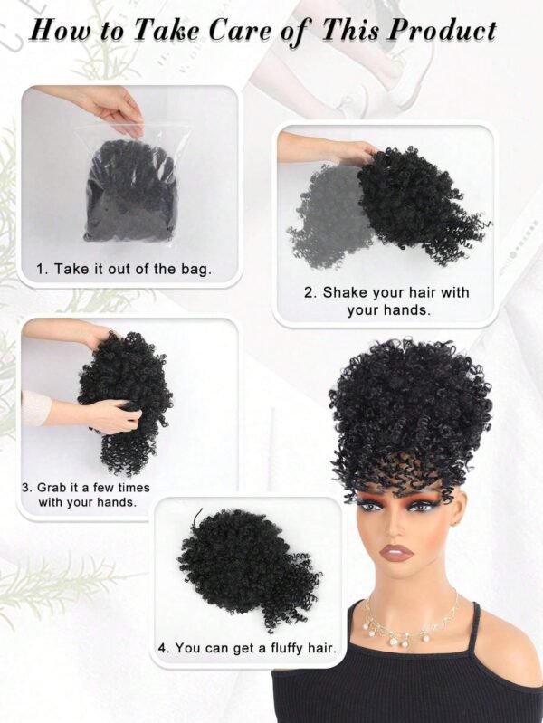 Queue cheval afro bouffante – Image 9