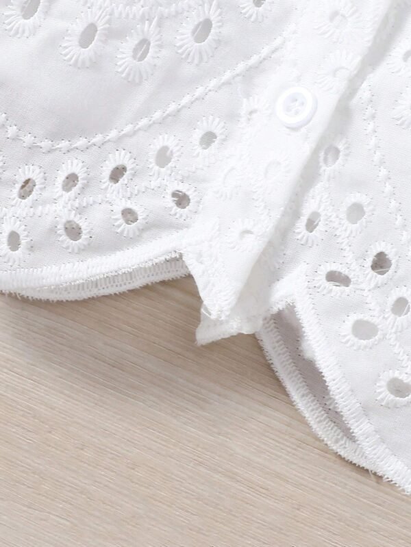 Blouse manches courtes broderie – Image 3