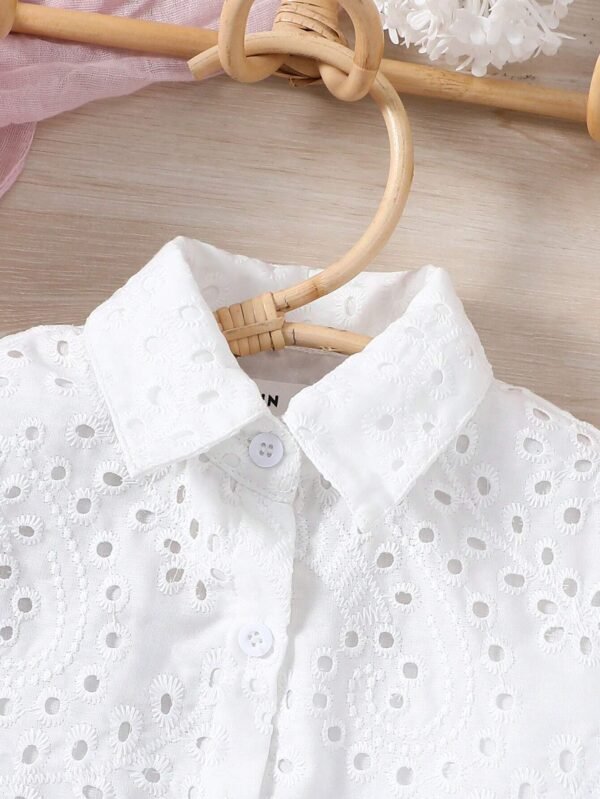 Blouse manches courtes broderie – Image 6