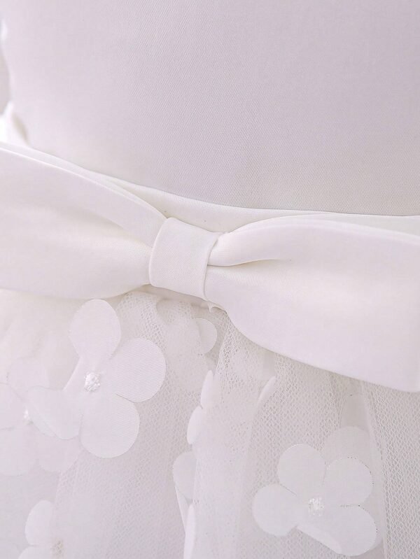 Robe demoiselle tulle fleurie – Image 6
