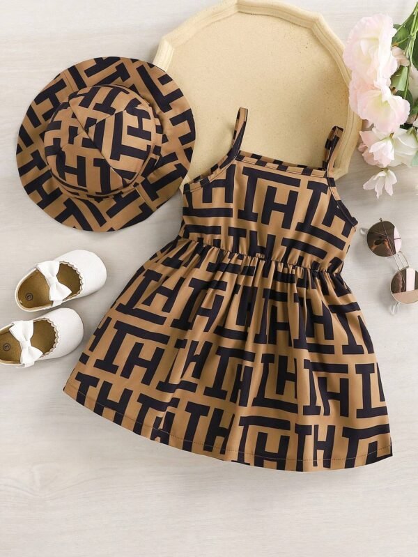 Ensemble 2 pcs robe patchwork bébé