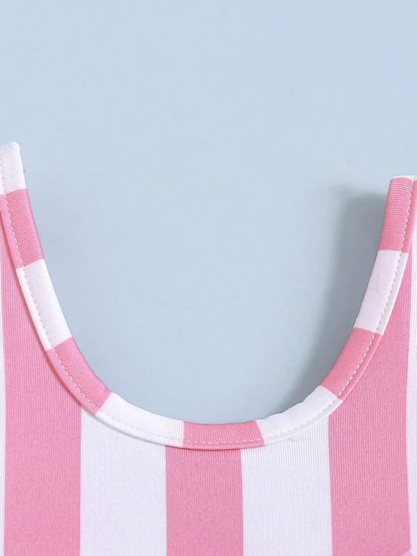 Maillot bain sans manches rayé – Image 3