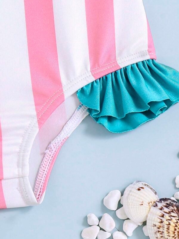Maillot bain sans manches rayé – Image 6