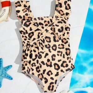 Maillot bain léopard volants
