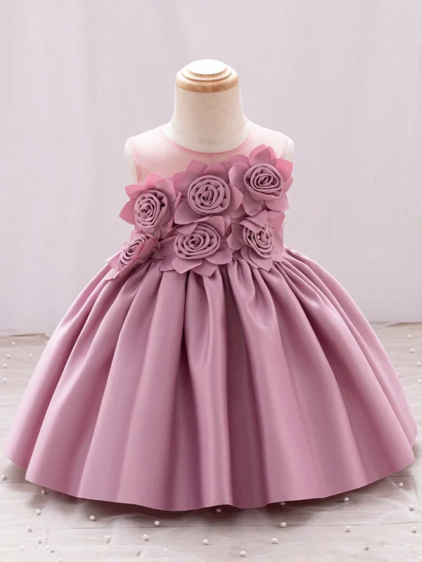 Robe cérémonie fêtes rose