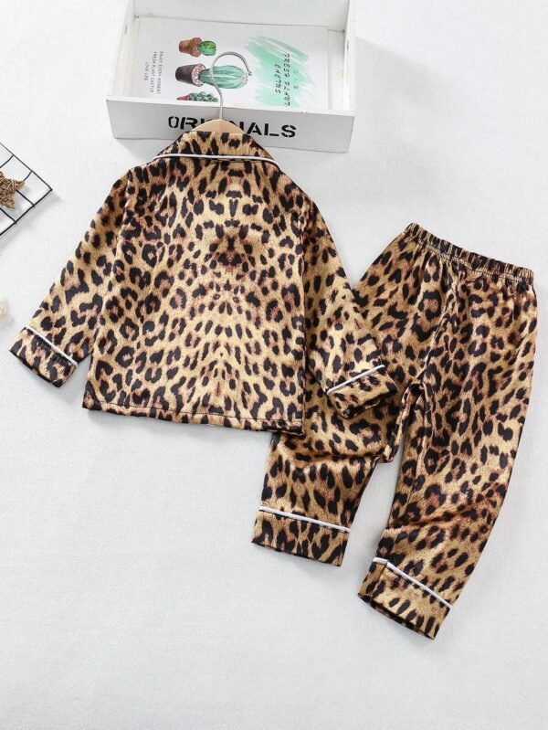 2 pcs pyjama léopard contrasté – Image 2