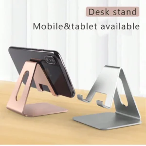 Support bureau aluminium téléphone