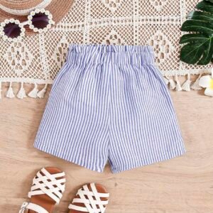 Jupe-short asymétrique rayée été