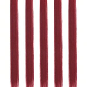 5 pcs extensions rouges