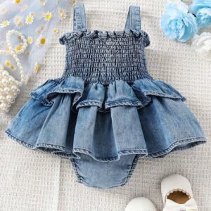 Salopette volants patchwork