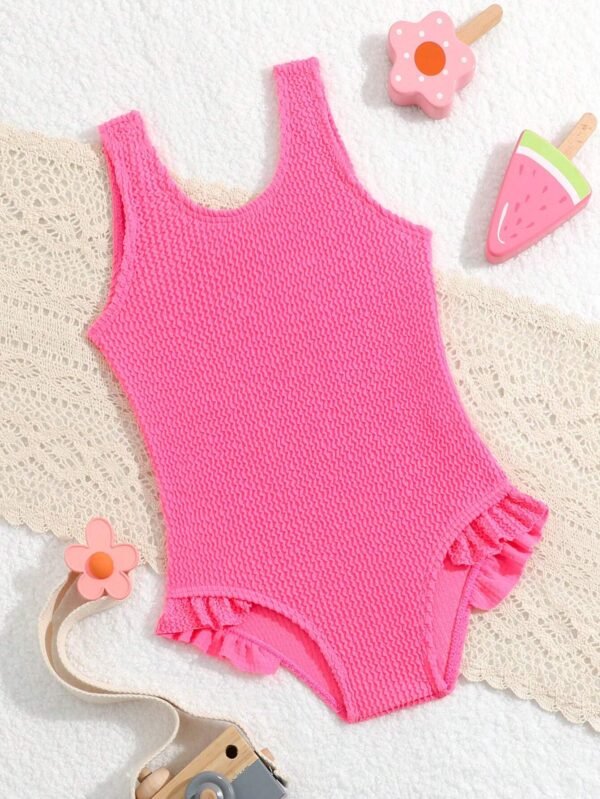 Maillot bain rose uni
