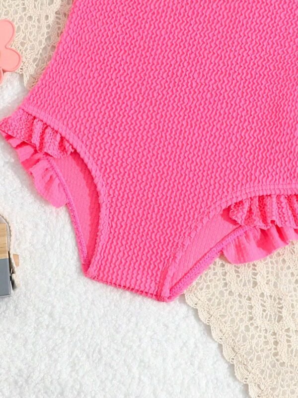 Maillot bain rose uni – Image 5