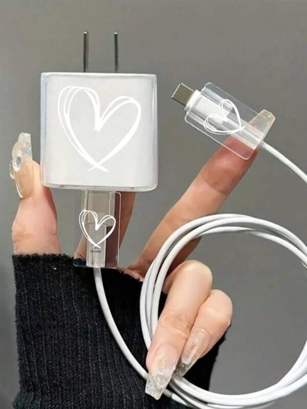 Étui cœur chargeur Apple