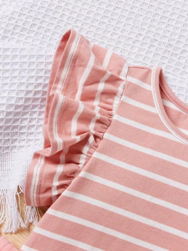 3 pcs ensemble tops unis volants – Image 4